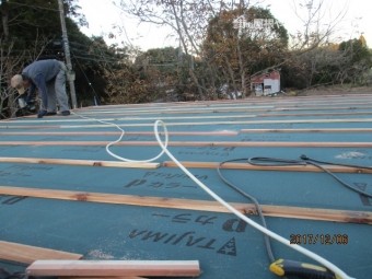 雨漏り工事の現場