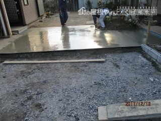 土間コンクリート打設工事
