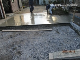 土間コンクリート工事