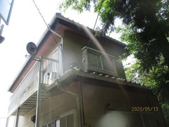 枯葉除けネット工事