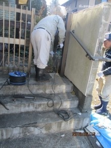 アルミフェンスの解体