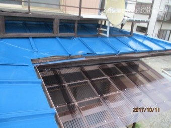 瓦棒屋根被害