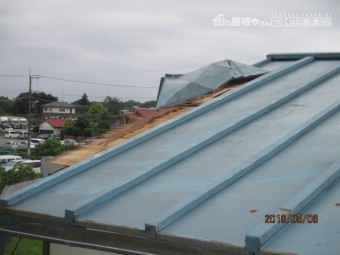 雨漏り工事現場