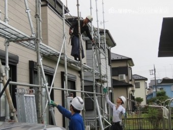 足場撤去工事5