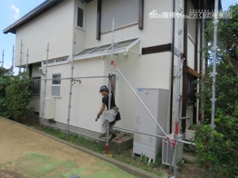 外壁足場撤去工事