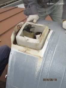 温水器の撤去作業