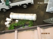 温水器の撤去作業