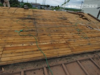 セメント瓦撤去工事