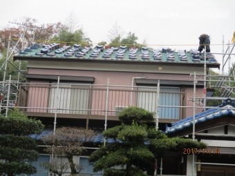 屋根葺き替え工事1