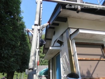 ケラバ板金巻き
