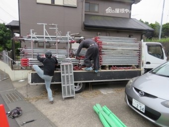 足場架設工事