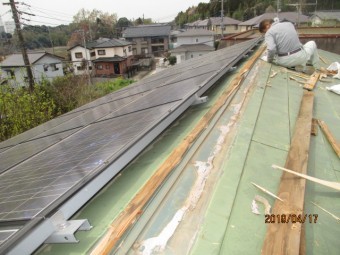 棟板金交換工事