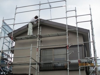 破風巻き板金工事