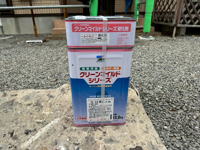 雨樋塗装に使用する塗料「クリーンマイルドシリコン」