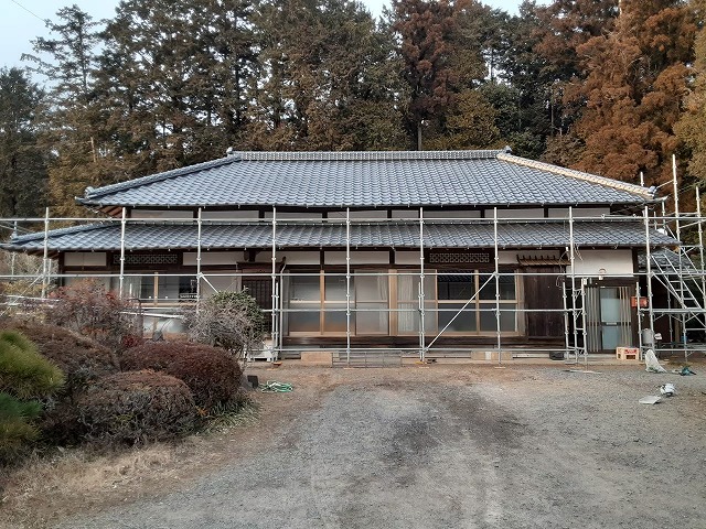 土瓦から瀬戸瓦への屋根葺き替え工事 完成です