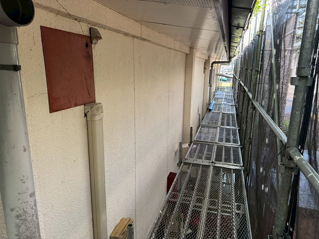 SRC造の建物外壁面の劣化状況