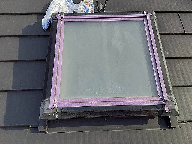 マスキングと新規シーリングの充填