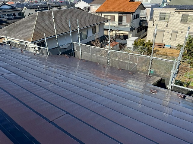 金属屋根塗装工事の機能性を確保した仕上がり