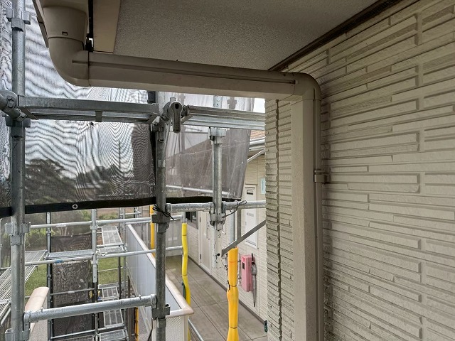 アパート建物竪樋の劣化状況