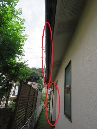 軒樋・立樋交換完了