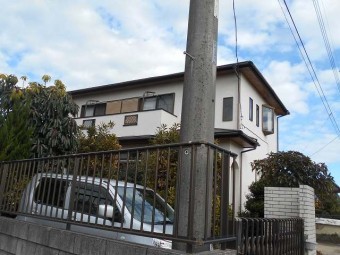 家の全景