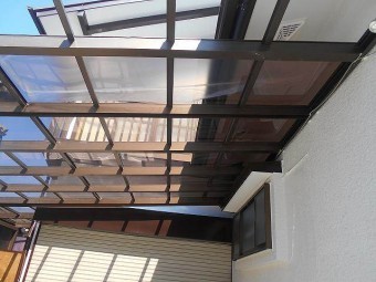 カーポートの屋根葺き替え工事