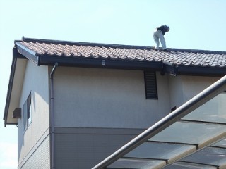 桟瓦葺き替え工事