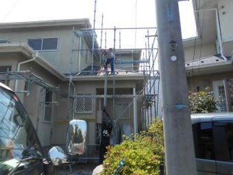 足場架設工事