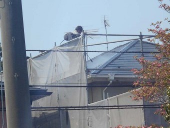 屋根高圧洗浄工事