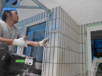 タイル塗装工事