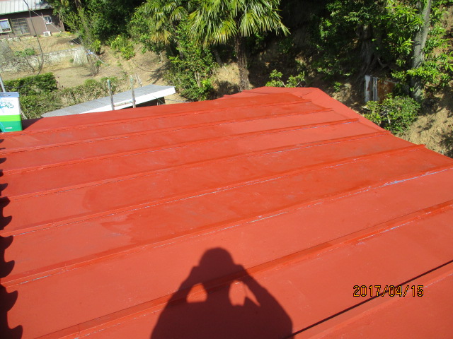 屋根塗装工事3