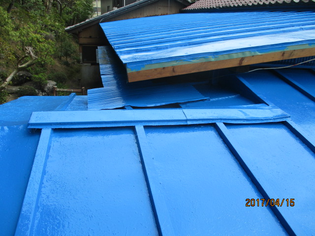屋根塗装工事4