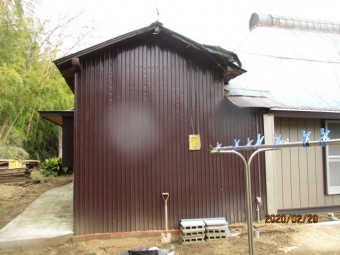 波板トタンの葺き替え工事