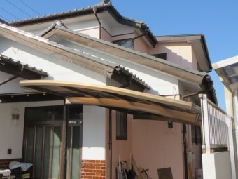 下屋根の落下