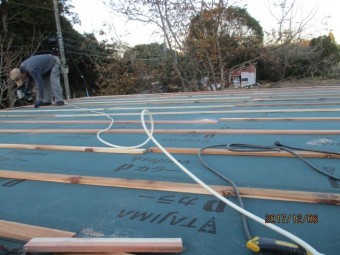 雨漏り工事の現場