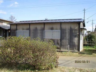 プレハブ小屋の屋根工事