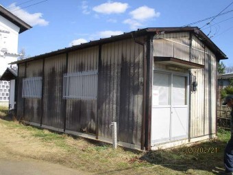プレハブ小屋の屋根工事