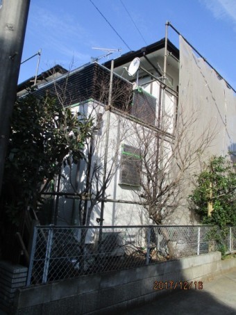 稲敷塗装現場