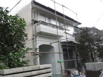 稲敷塗装現場