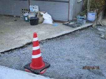 土間婚打設工事