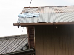 波板トタン被害工事