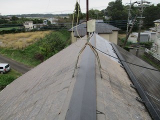 つくばみらい市で棟板金工事後