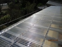 ベランダの屋根波板交換
