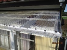 ベランダの屋根波板交換