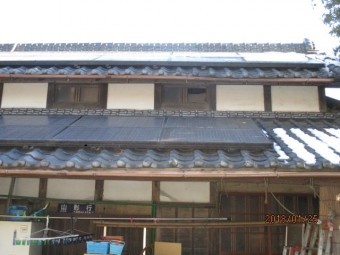 雪被害雨樋工事