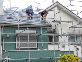 スレート屋根差し替え工事