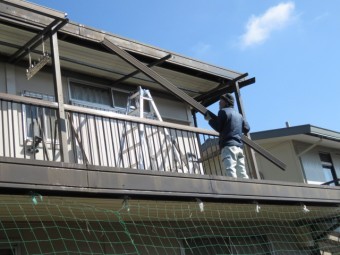 ベランダ解体