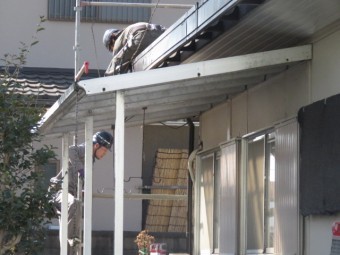 足場架設工事