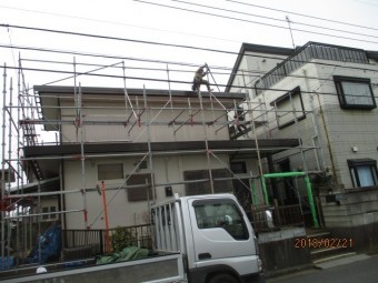 破風板金交換工事・