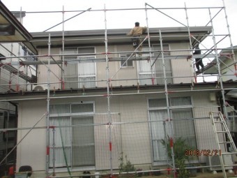 破風板金交換工事・